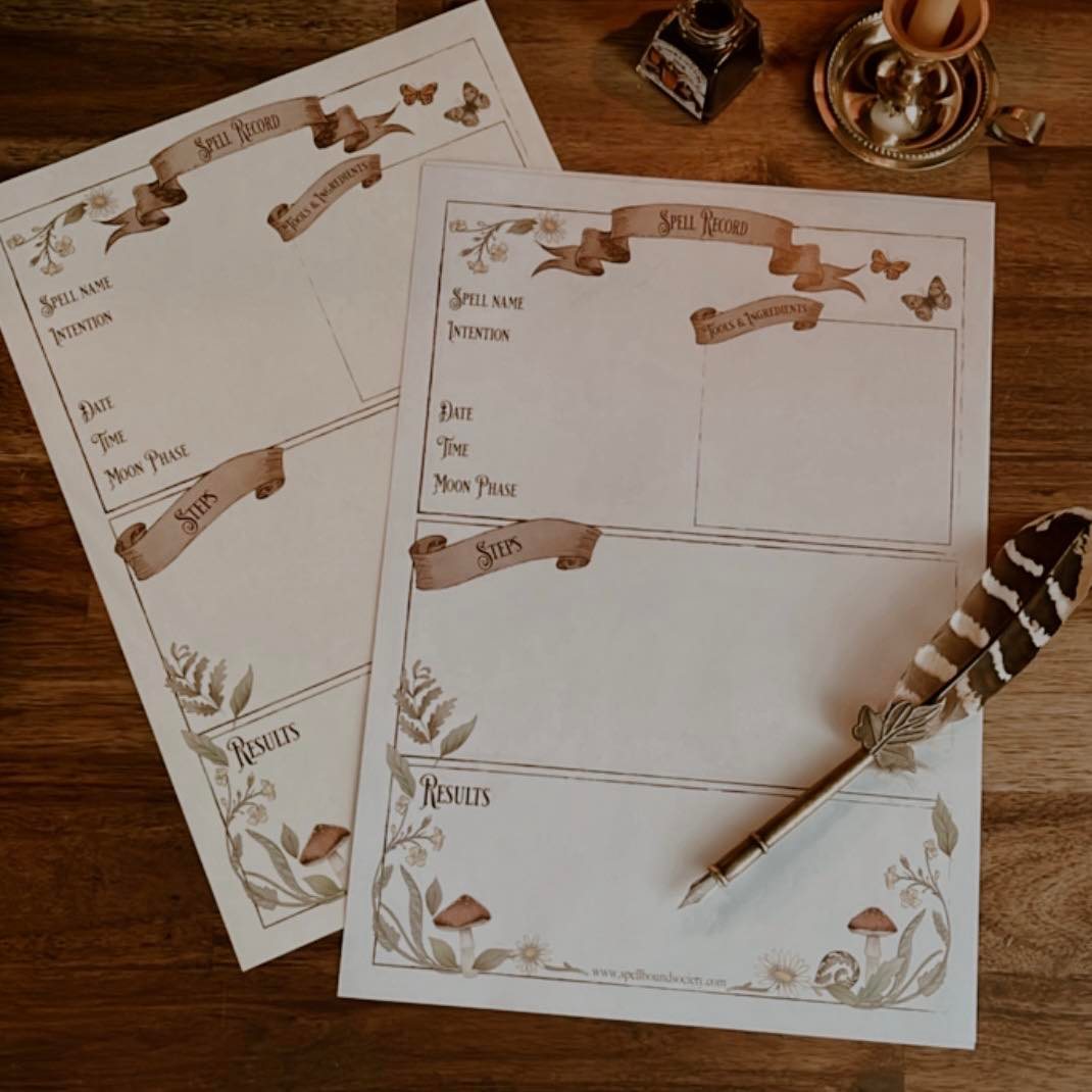 Free Printable Spell Page for Witchcraft Grimoire – Spellbound Society free-printable-spell-page-for-witchcraft-grimoire-spellbound-society