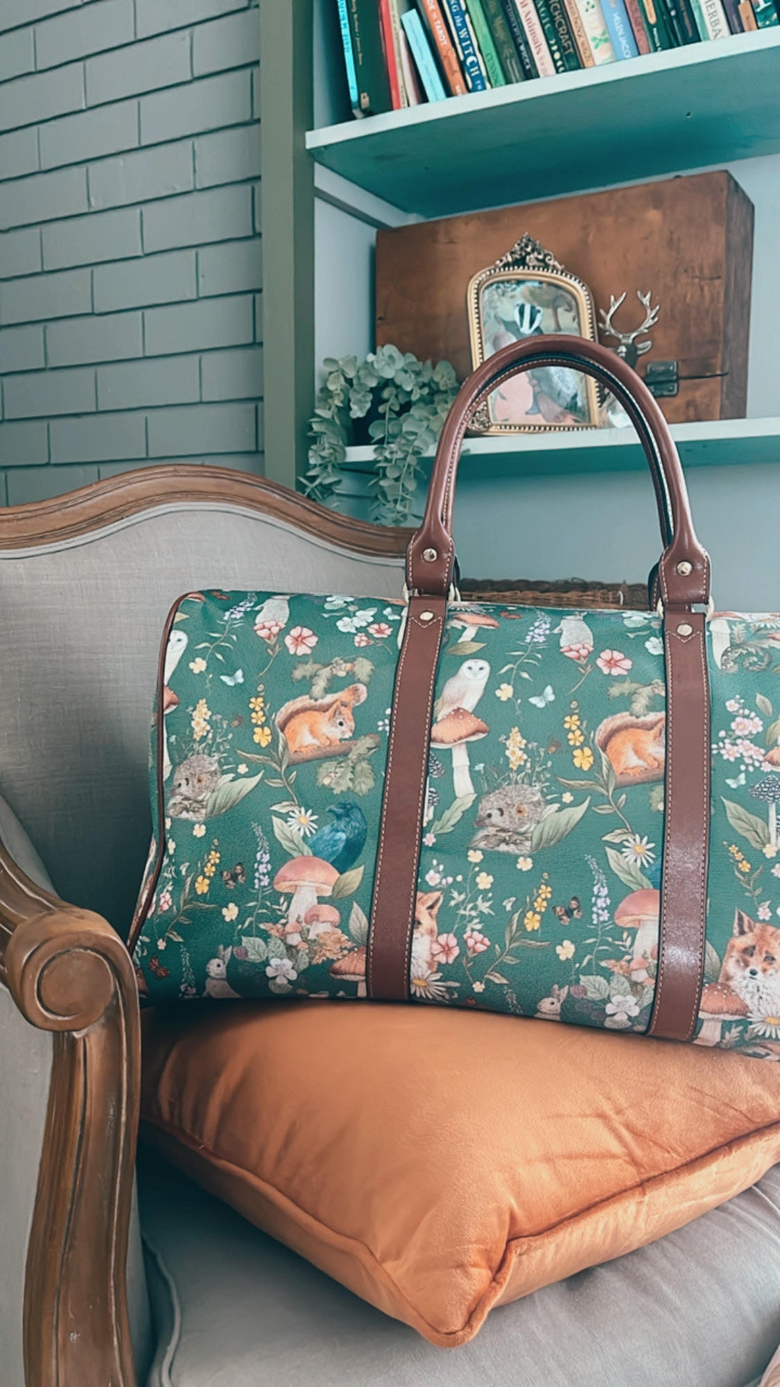 Woodland Animals Waterproof Travel Bag