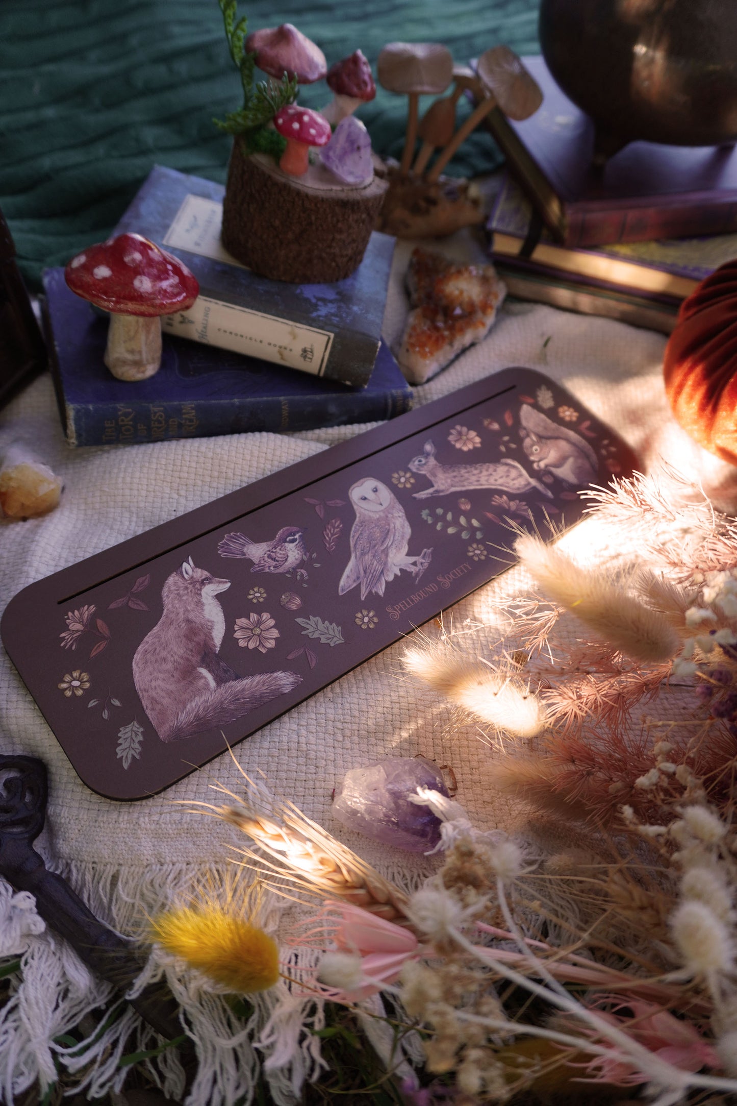 Woodland Animals Tarot Card Holder Oracle Card Holder