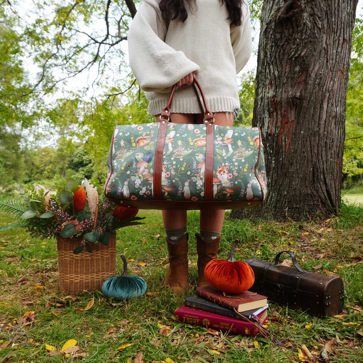 Woodland Animals Waterproof Travel Bag