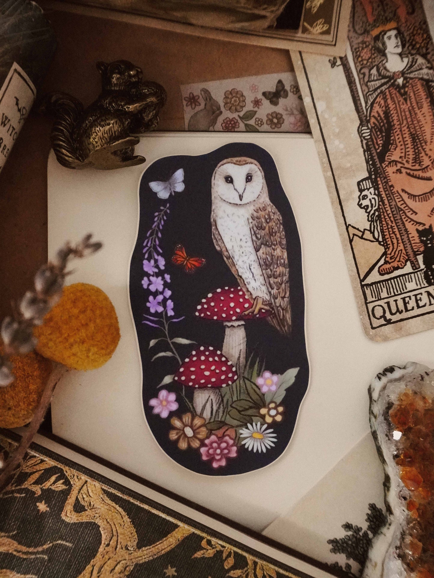 Dark Owl Die Cut Vinyl Sticker