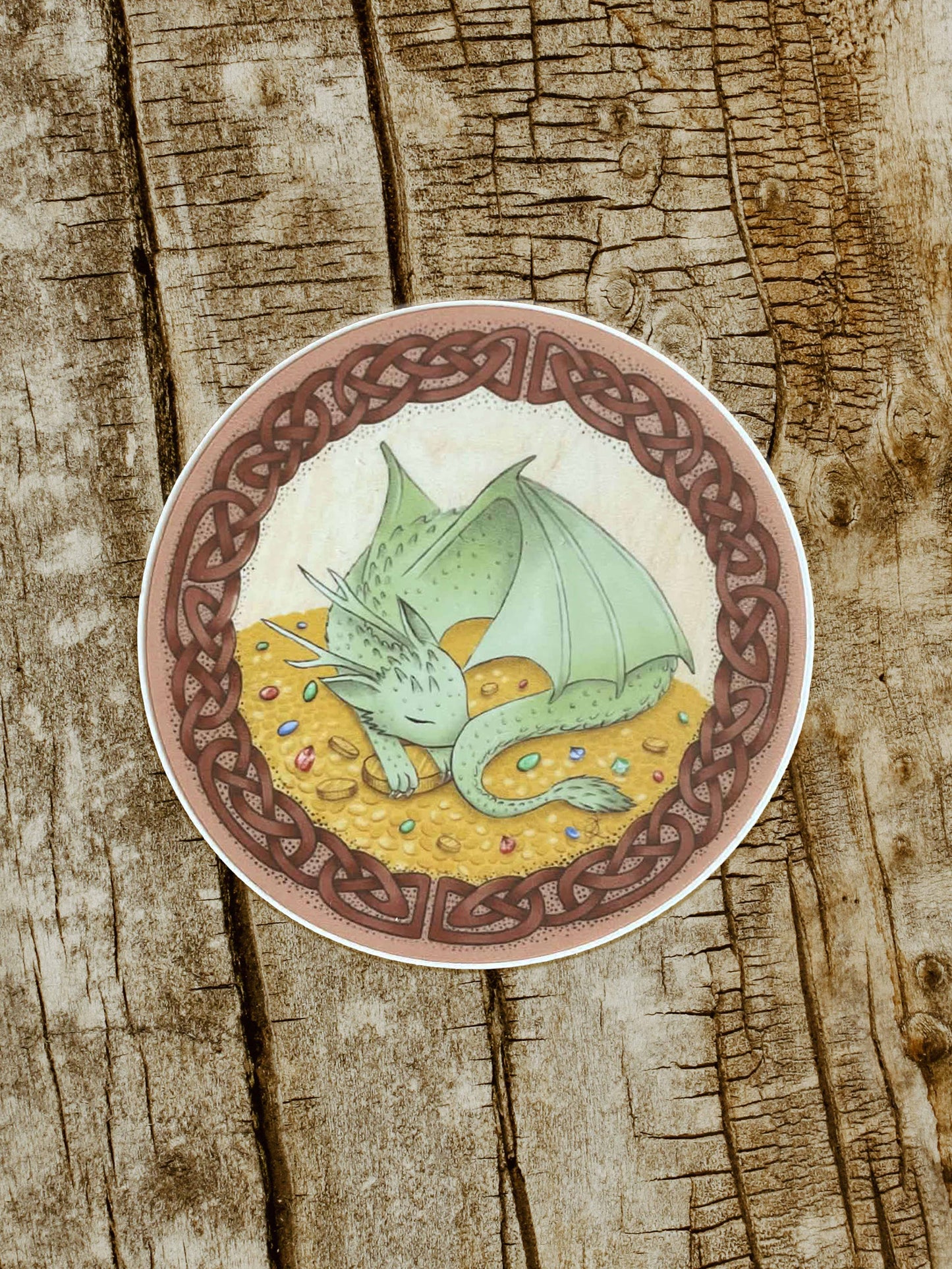 Lucky Dragon Round Sticker