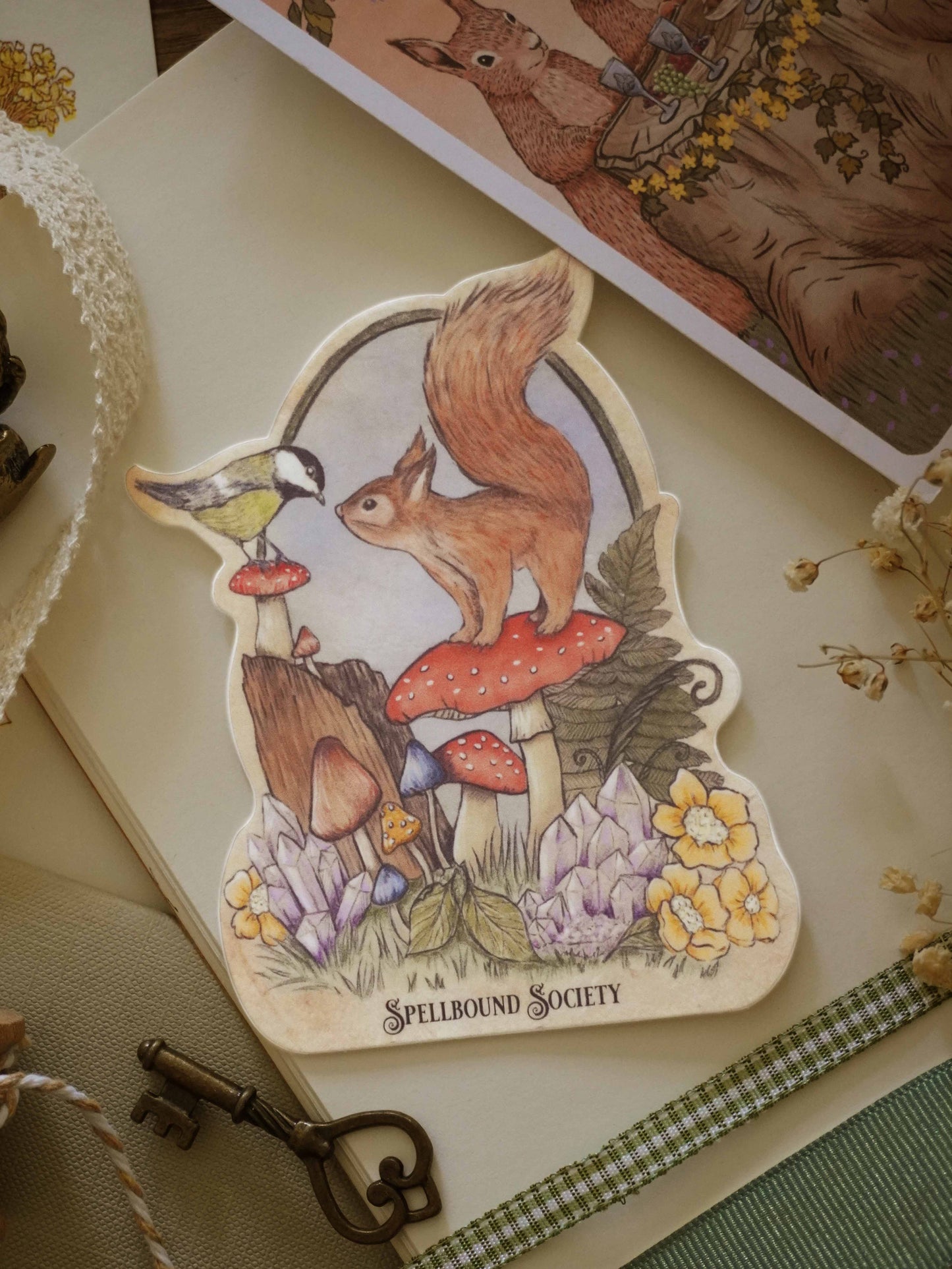 Woodland Friends Die Cut Sticker