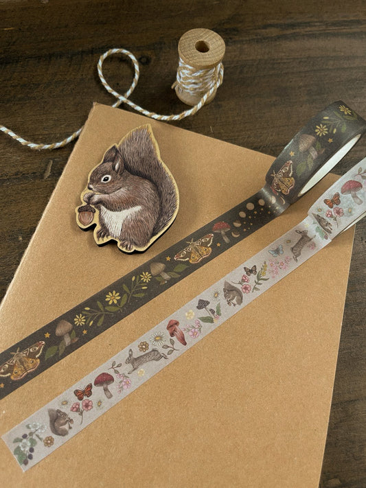 Washi Tape - Woodland Animals and Luna Moth