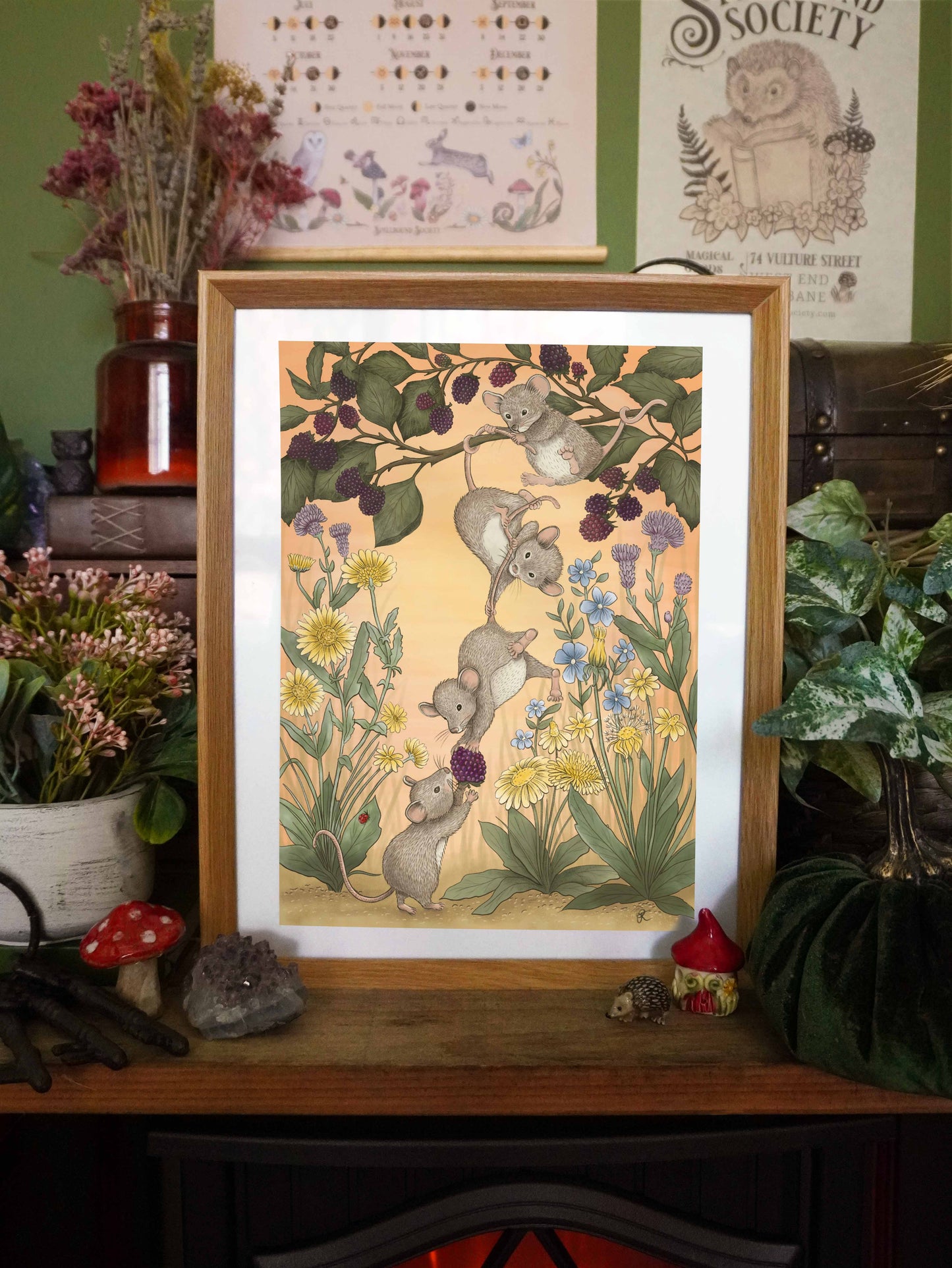 Teamwork Mice Print
