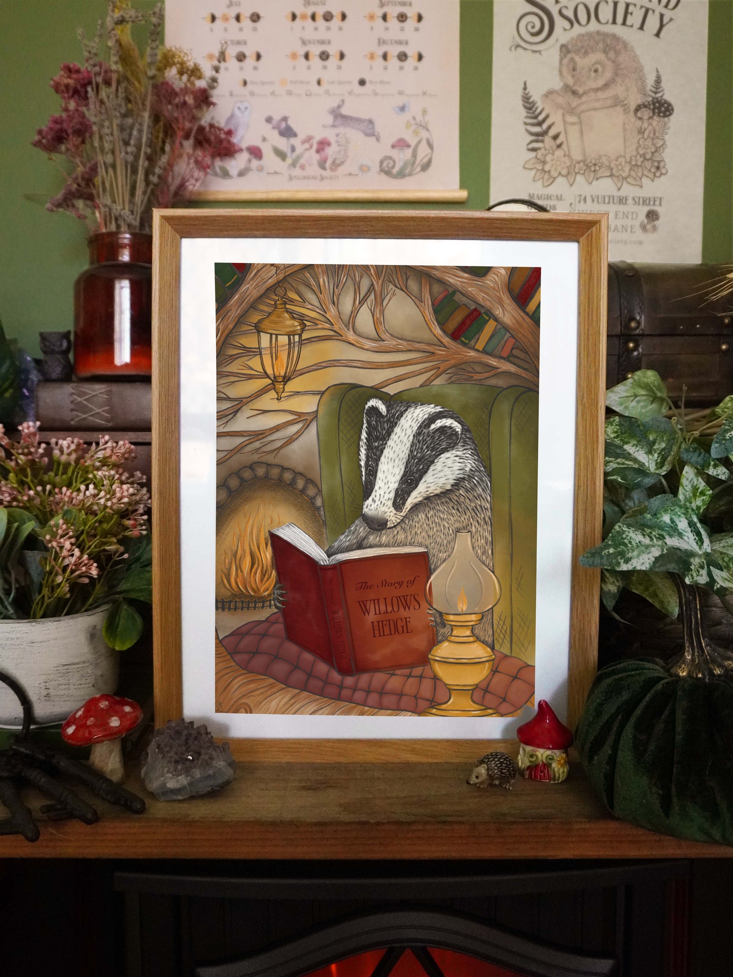 Hermit Badger Print