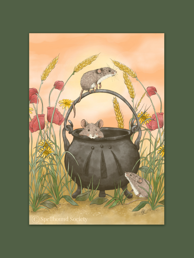 Cauldron Mice Print