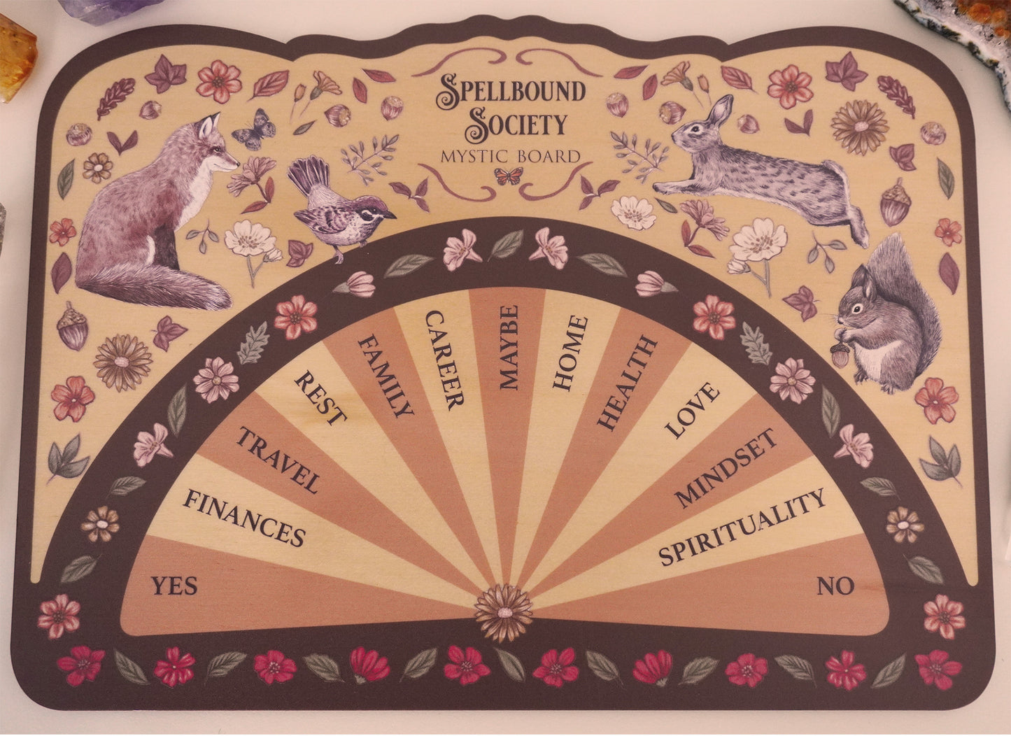 Wooden Woodland Animals Pendulum Board