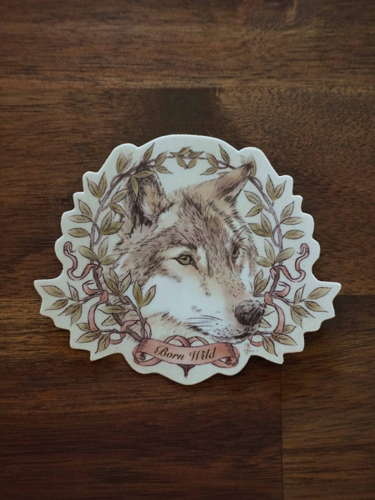 Wolf Die Cut Sticker