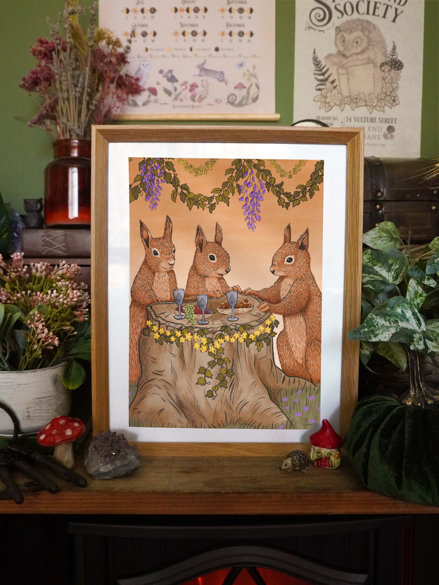 Squirrel Celebration Print