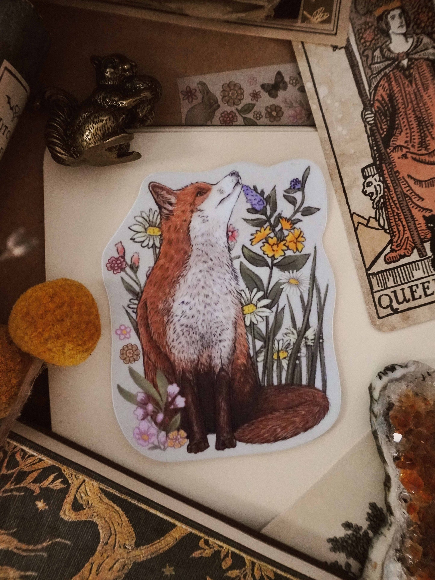 Light Fox Die Cut Vinyl Sticker