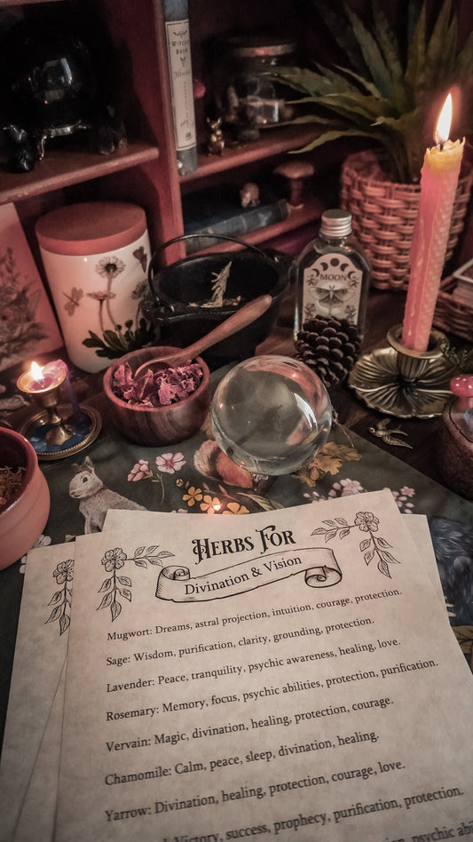 Free Grimoire pages from Spellbound Society Witchcraft Subscription Box