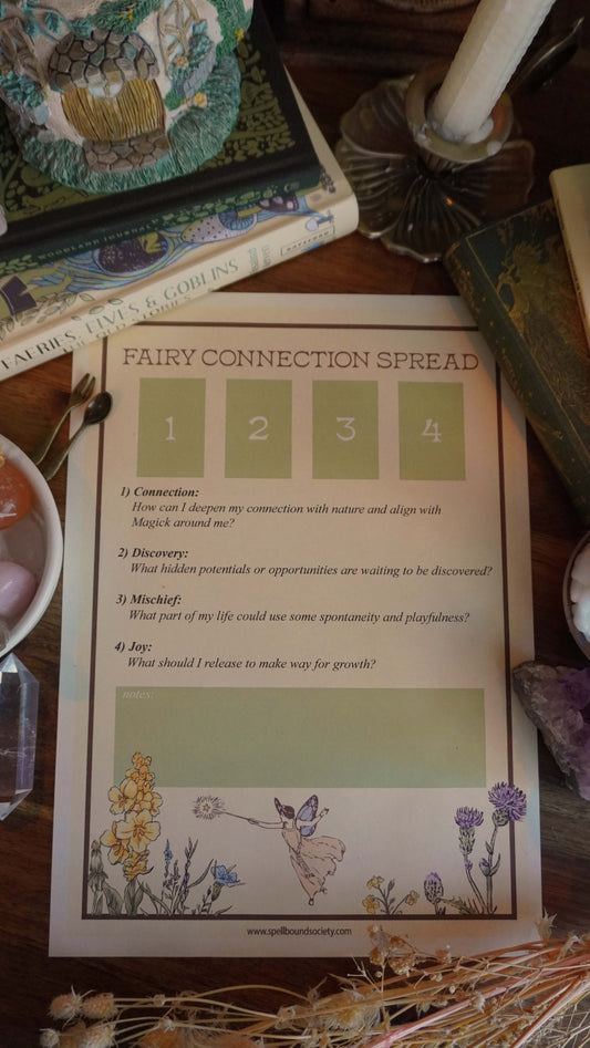 Unearth Wisdom and Connect with the Fae with this Fairy Divination Spread - Free Printable Download