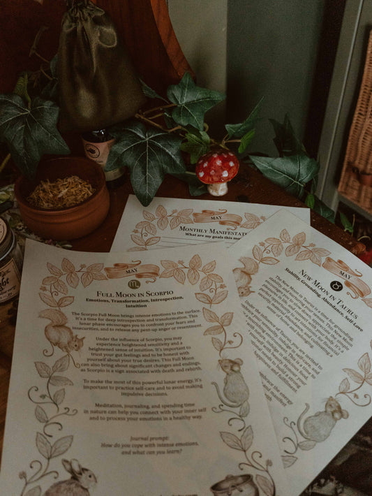 Lunar Enchantment: A Free Downloadable Guide to May 2026 - Full Moon in Scorpio and a New Moon in Taurus
