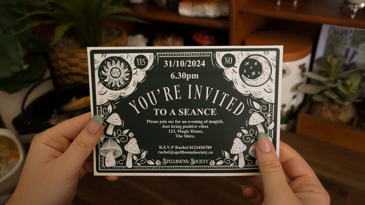 How to use a Ouija board - Free Seance Invitation Printable