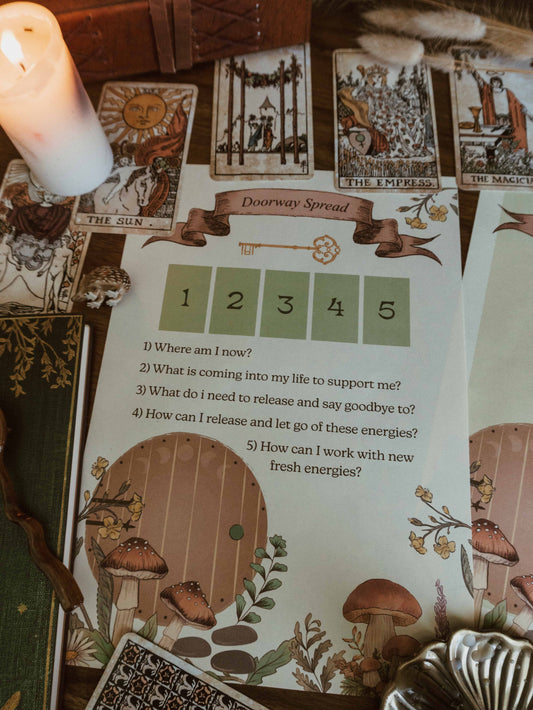 FREE Doorway Spread Divination Card Spread
