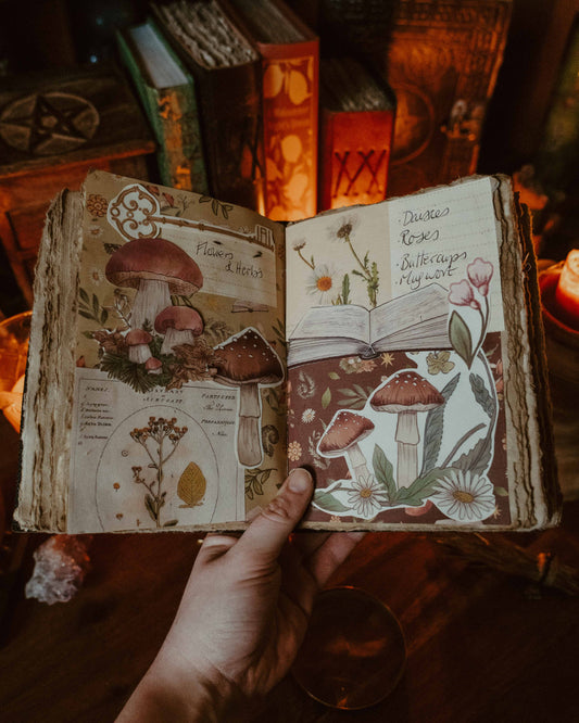 FREE - Mushroom & Fern scrapbook pages