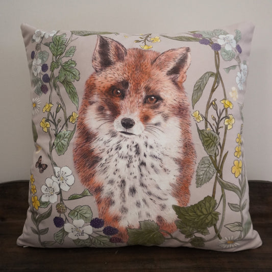 Woodland Fox - Wheat Background - Pillow Case