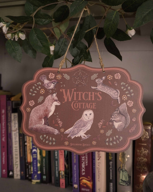 Wall Sign Witch Aesthetic Woodland Animals for the Green Witch