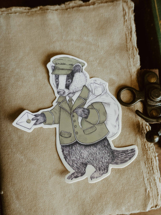 Postie Badger Magnet