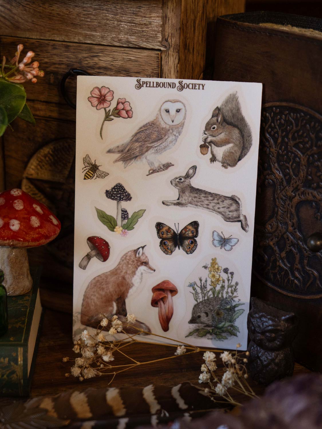 Vinyl sticker Sheet Set - Woodland Animals