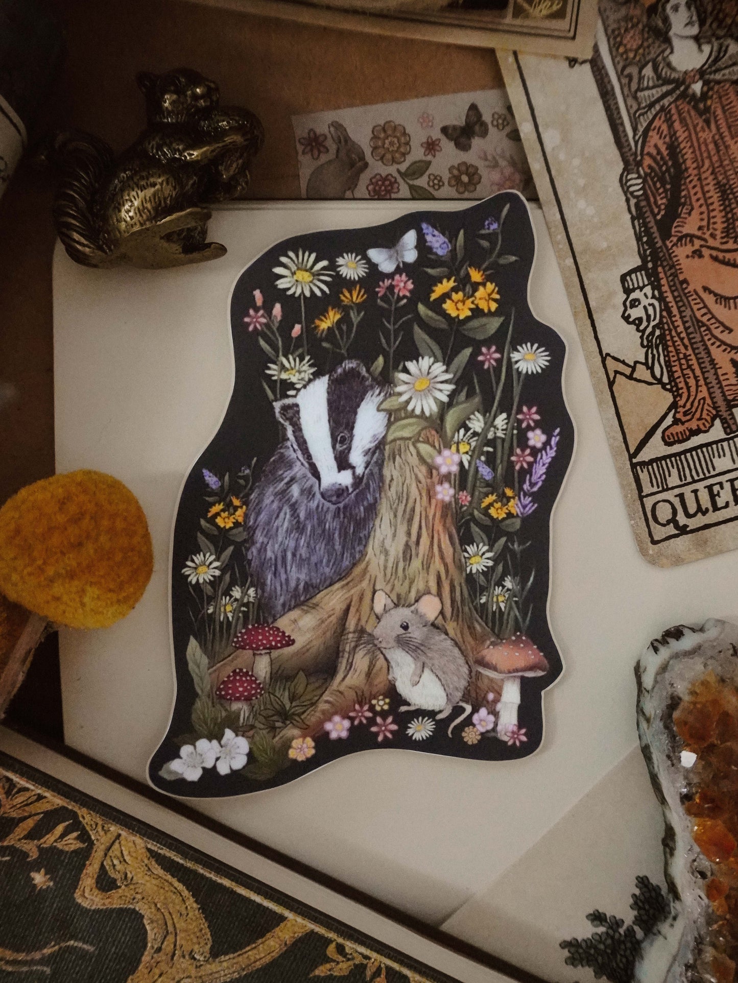 Dark Badger Die Cut Vinyl Sticker