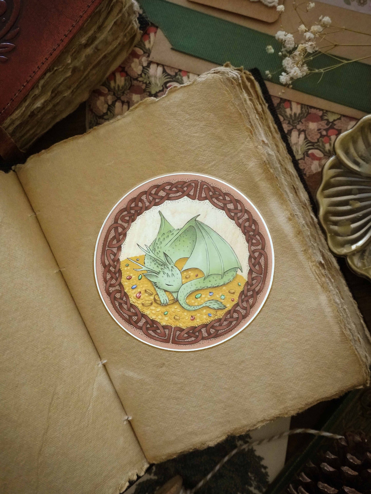 Lucky Dragon Round Sticker