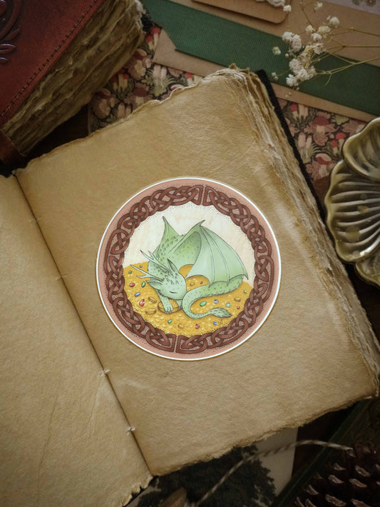 Lucky Dragon Round Sticker