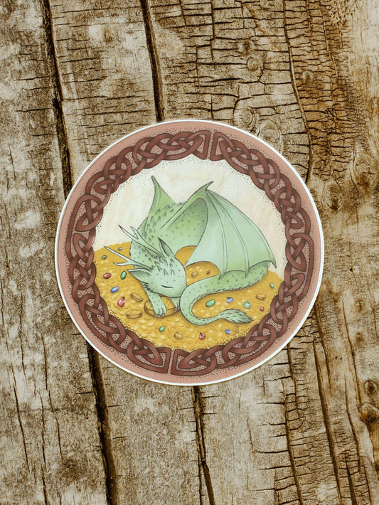 Lucky Dragon Round Sticker
