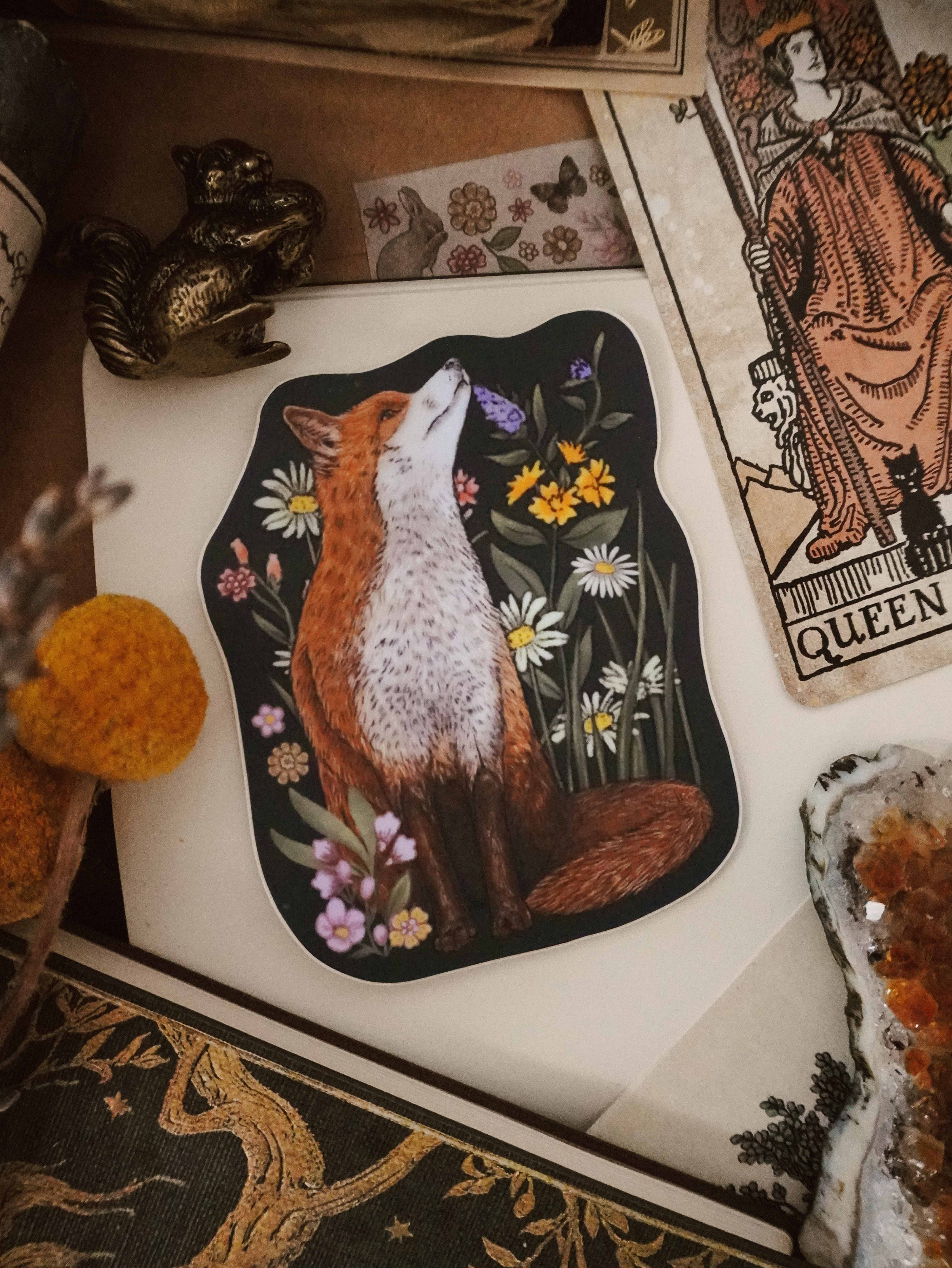 Dark Fox Die Cut Vinyl Sticker – Spellbound Society