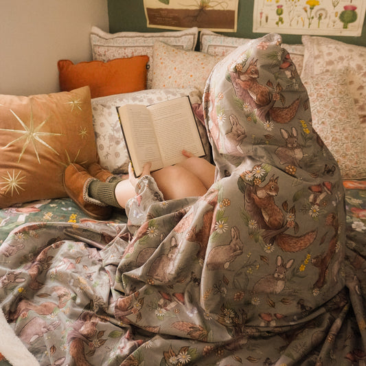 Woodland Light Green Snuggle Blanket