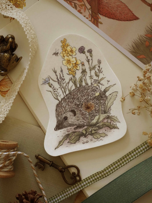 Hedgehog Die Cut Sticker