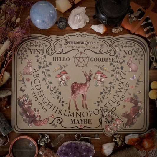 Woodland Animals Spirit Board - Green - Large