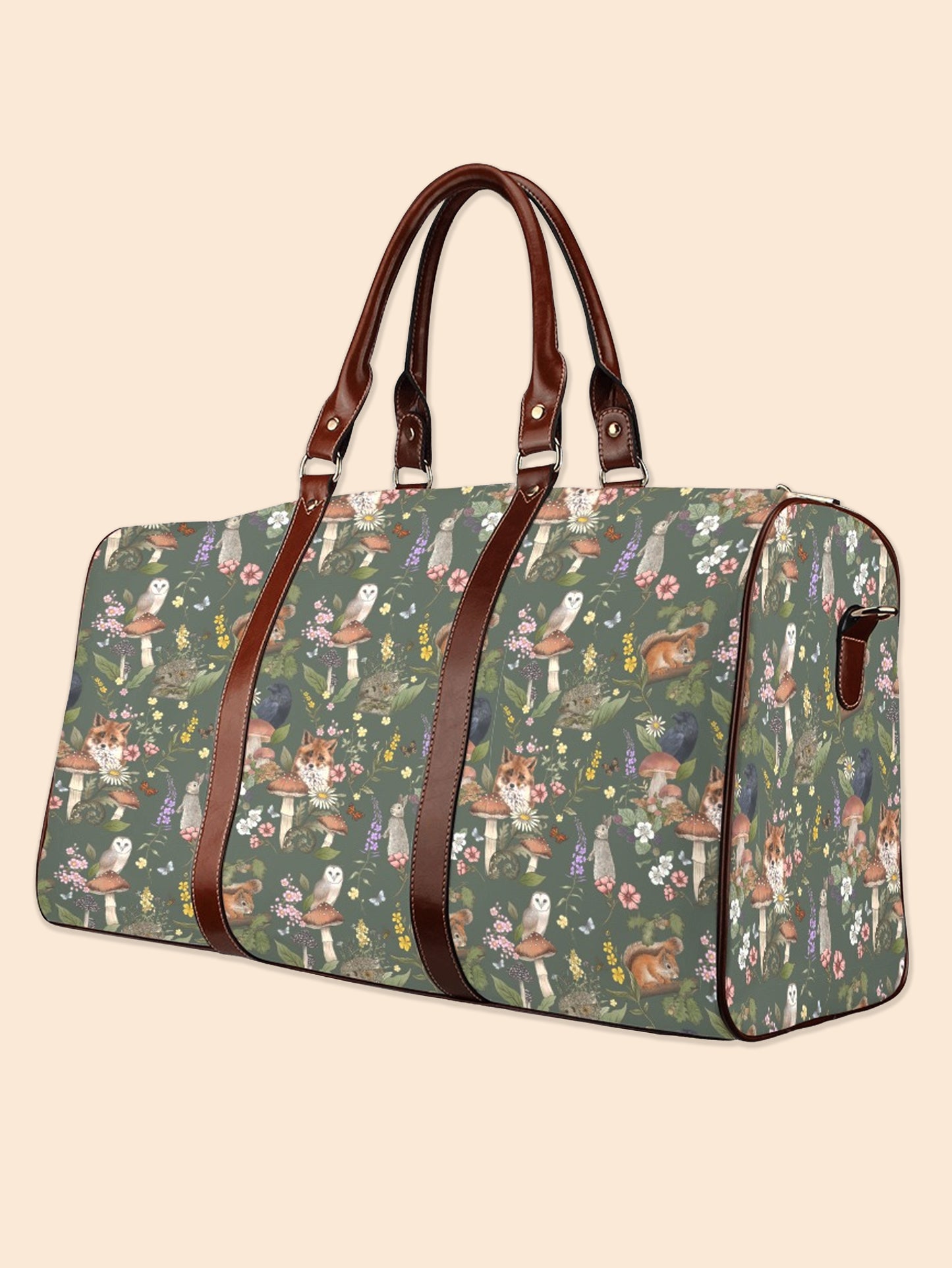 Woodland Animals Waterproof Travel Bag