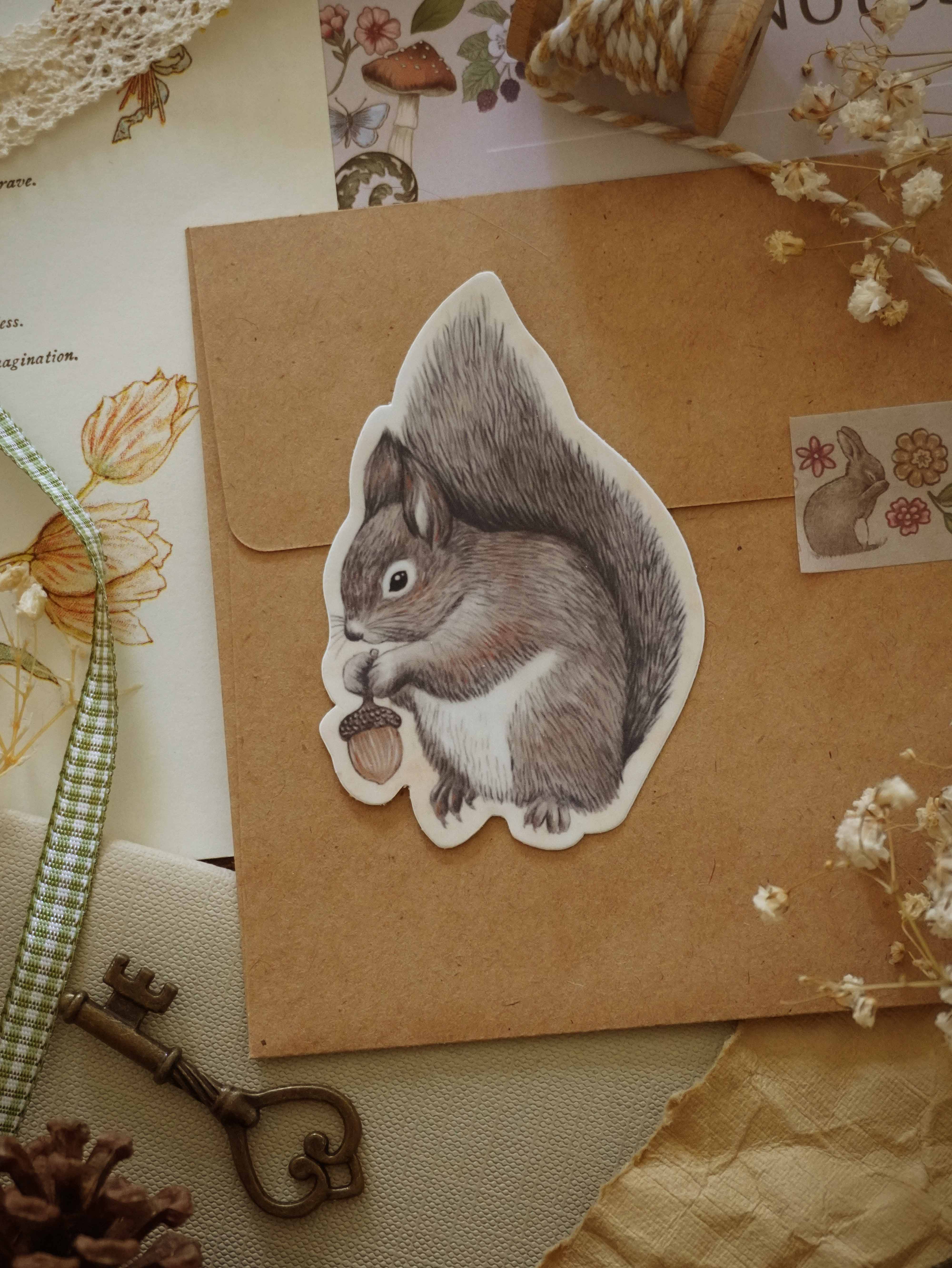 Squirrel Vinyl Sticker – Spellbound Society