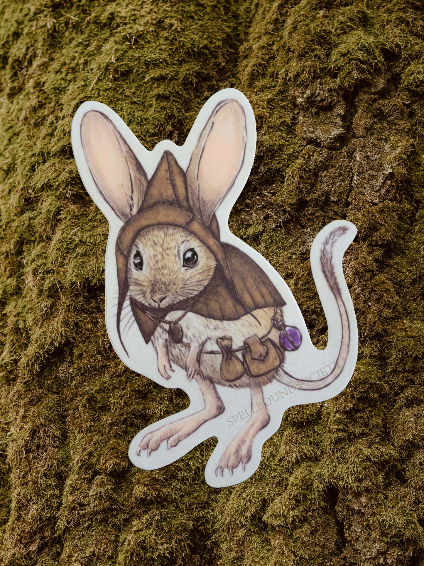 Foraging Mouse Vinyl Sticker