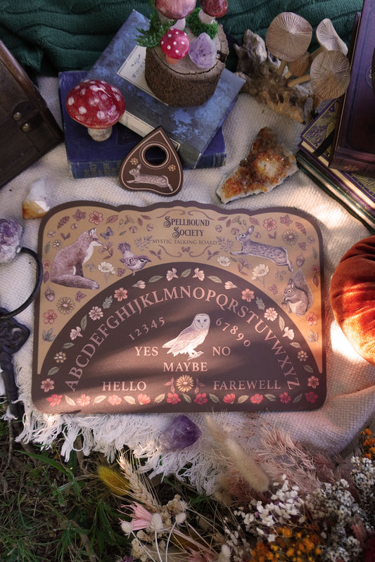 Woodland animal beautiful hand-drawn woodland animal authentic ouija board spirit board for witchcraft