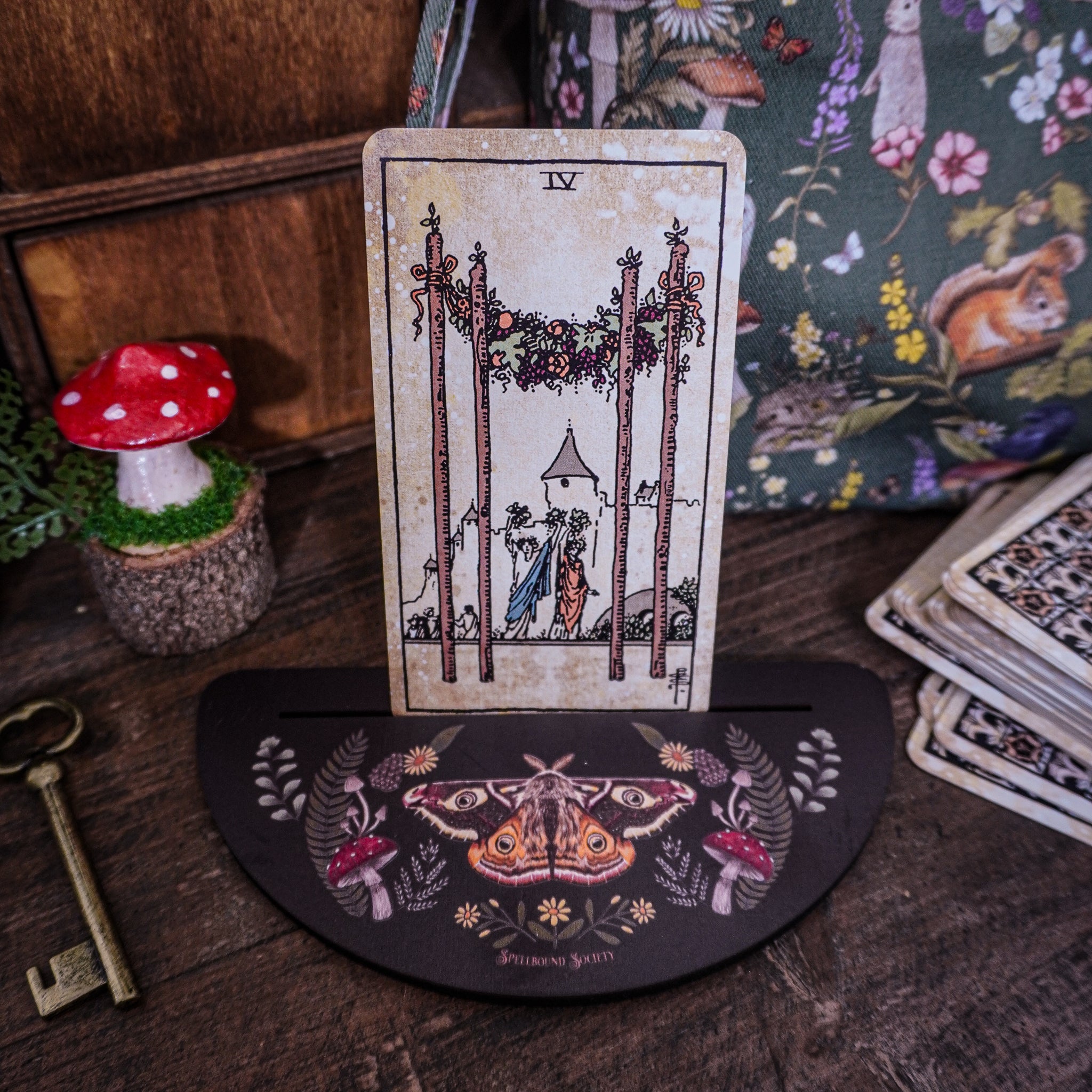 Wooden Moth Tarot Card Holder Oracle Card Holder – Spellbound Society