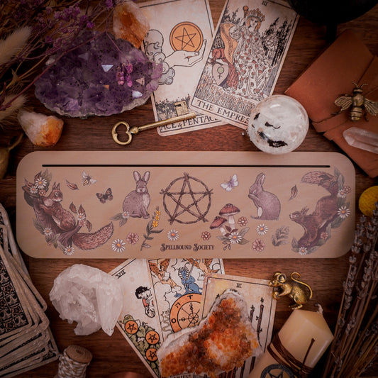 Rabbits and Squirrels Tarot Card Holder Oracle Card Holder