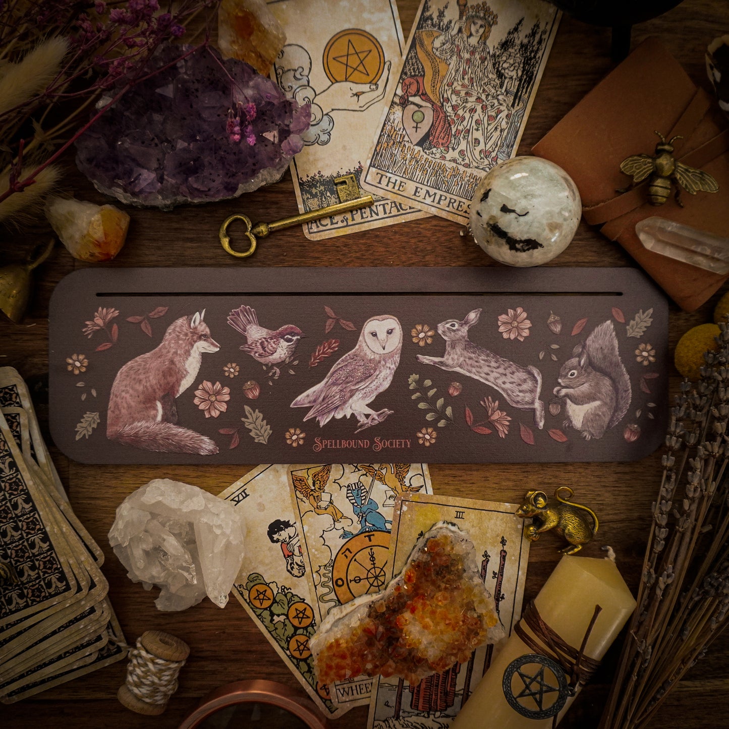 Woodland Animals Tarot Card Holder Oracle Card Holder