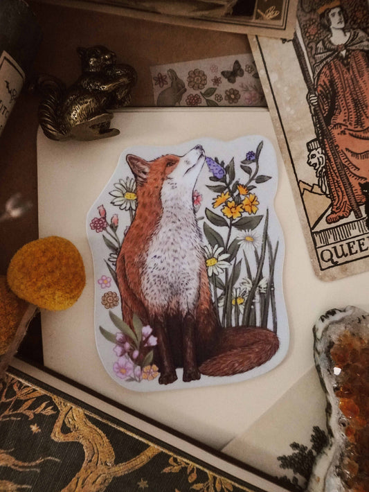 Light Fox Die Cut Vinyl Sticker