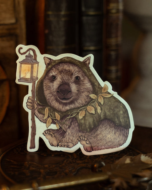 Hermit Wombat Vinyl Sticker
