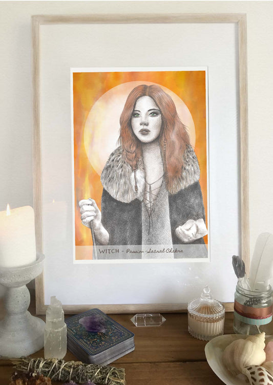 Witch Sacral Chakra Print