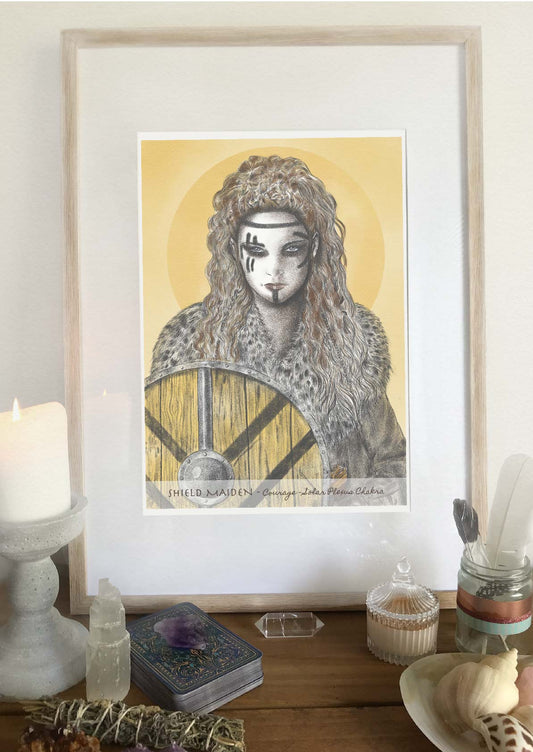 Shield Maiden Solar Plexus Chakra Print