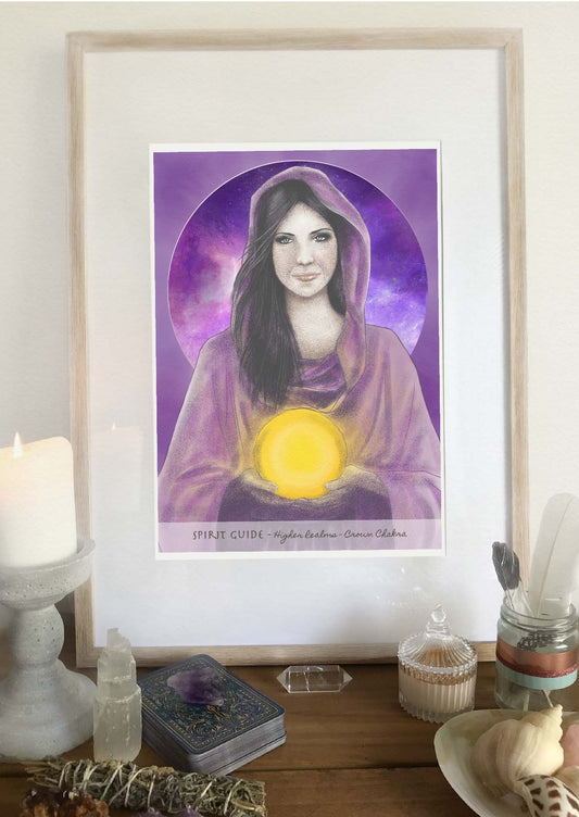 Spirit Guide Crown Chakra Print