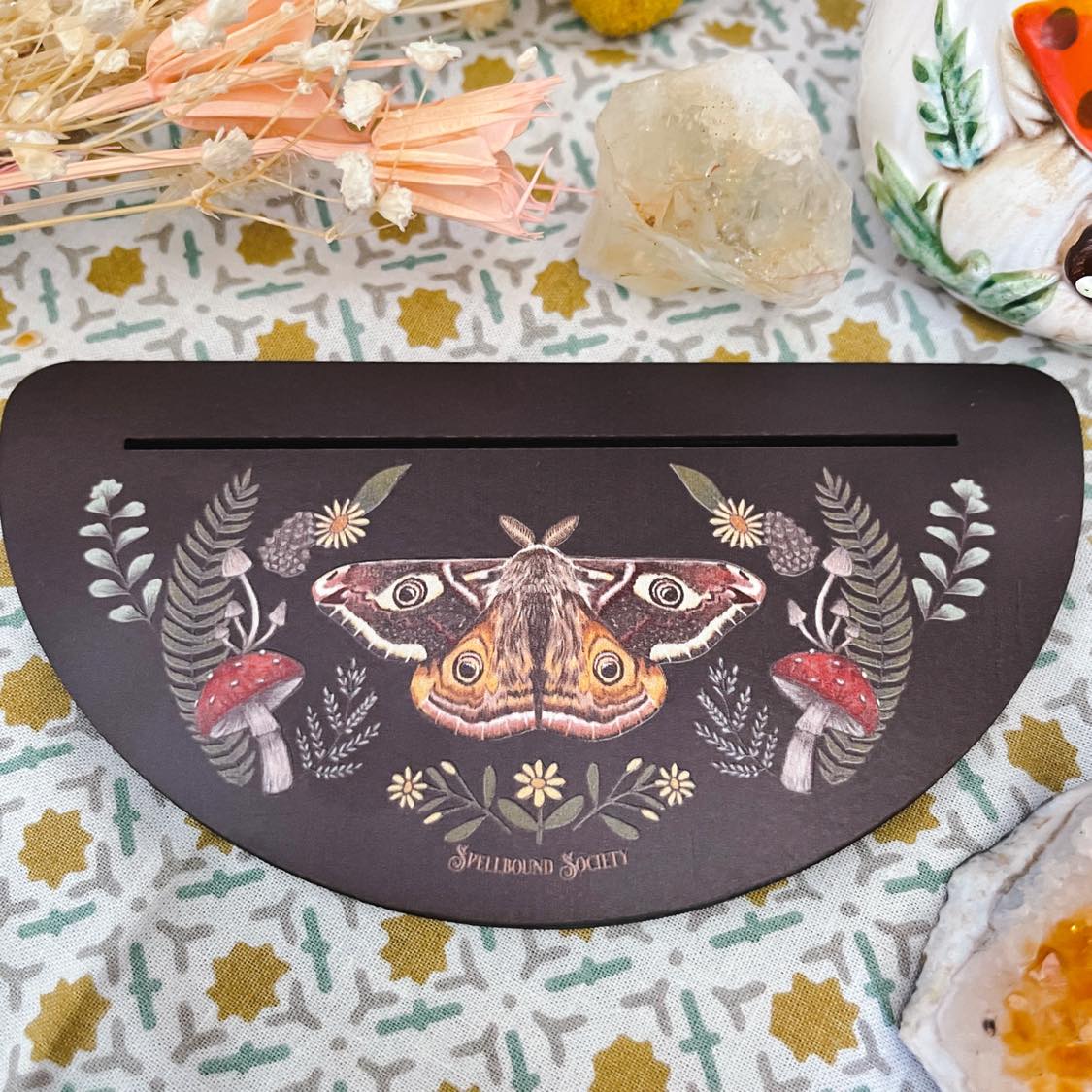 Wooden Moth Tarot Card Holder Oracle Card Holder – Spellbound Society