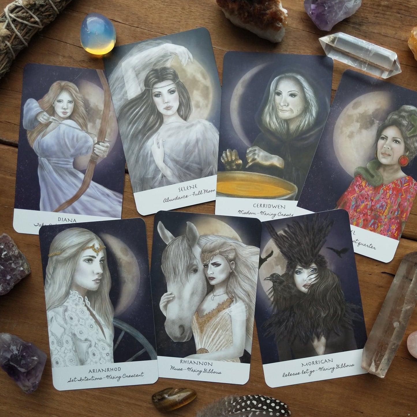 Goddess Spirit Oracle Deck - Indi edition - Includes FREE 5x7" print of your choice