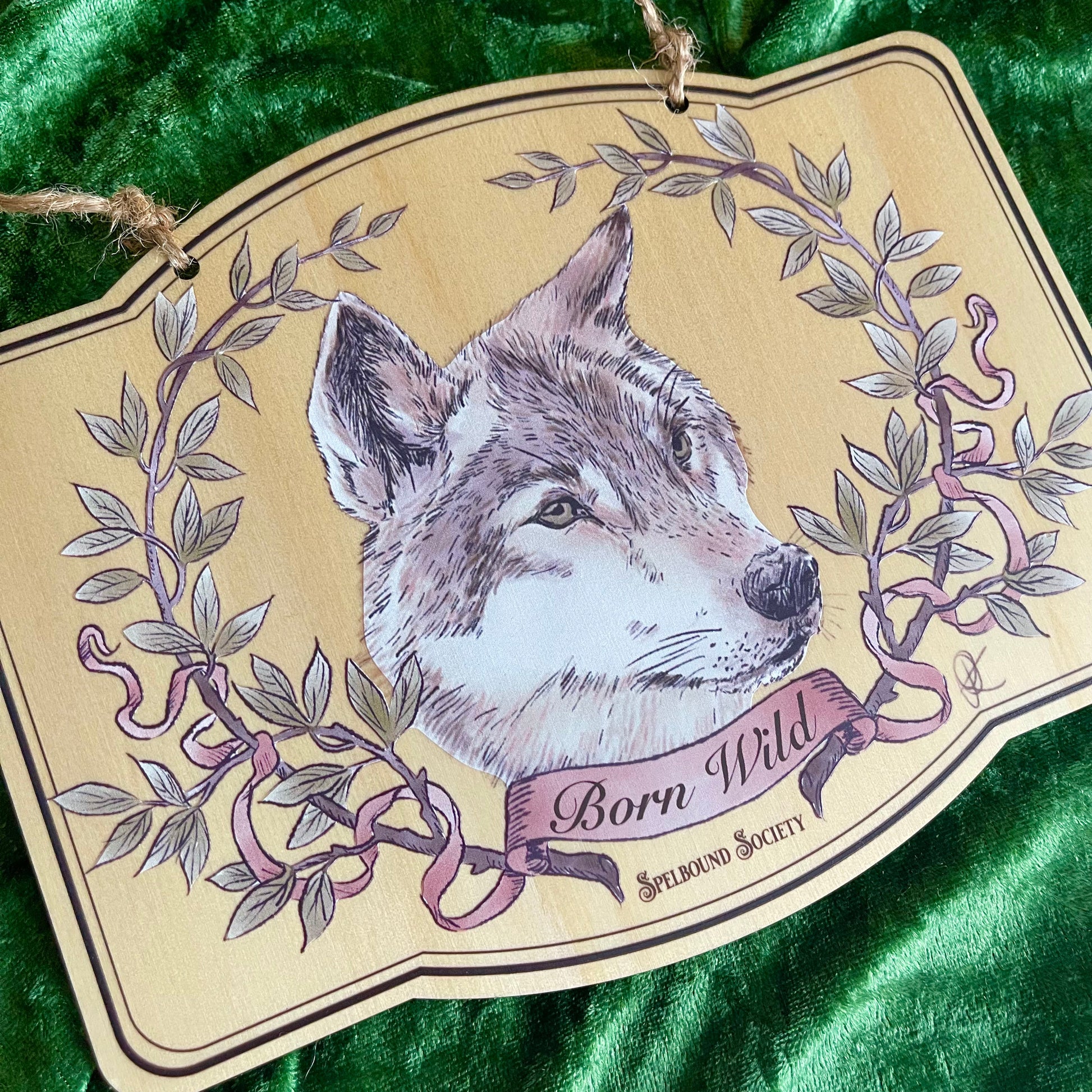 Wolf Wall Hanging Witch Aesthetic