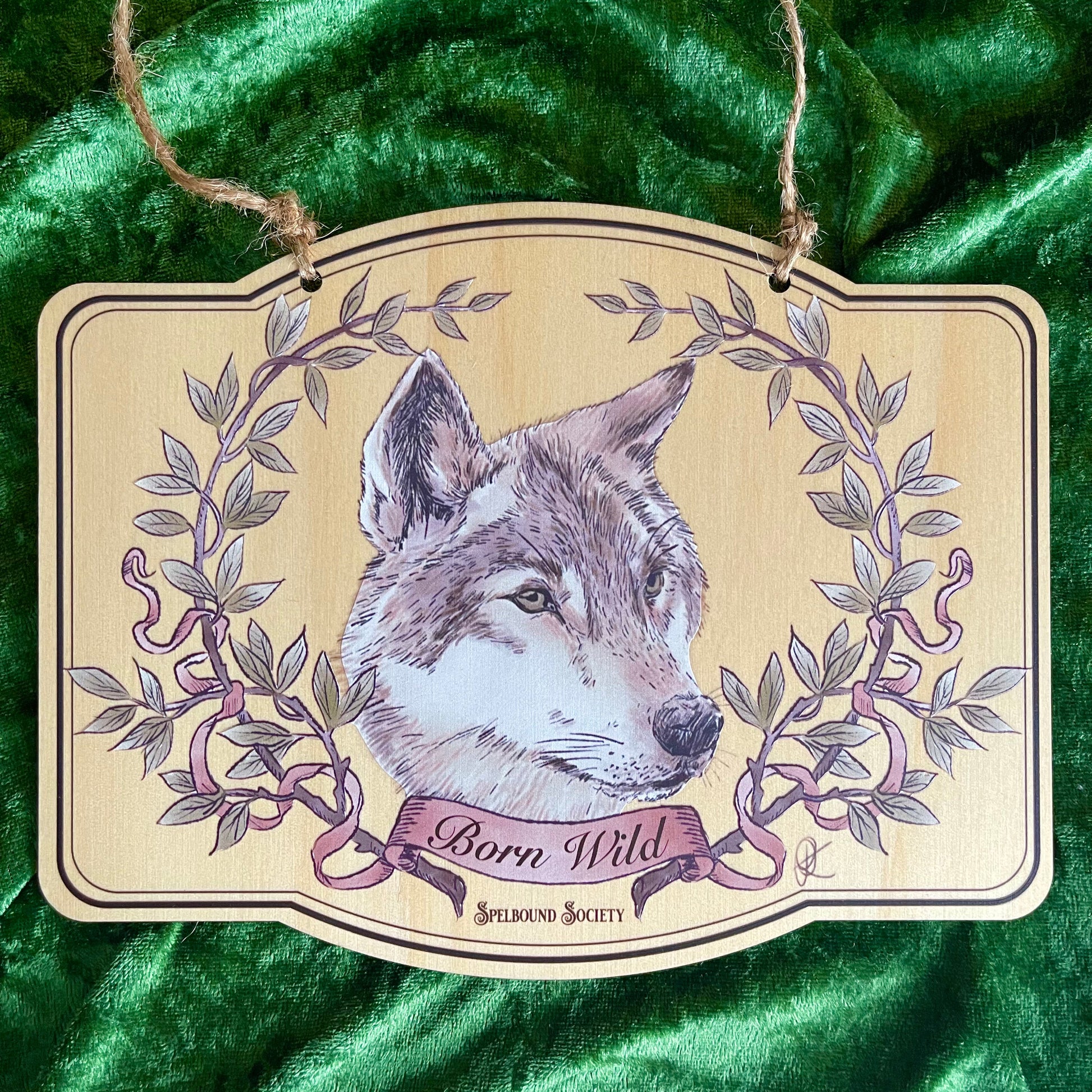 Wolf Wall Hanging Witch Aesthetic