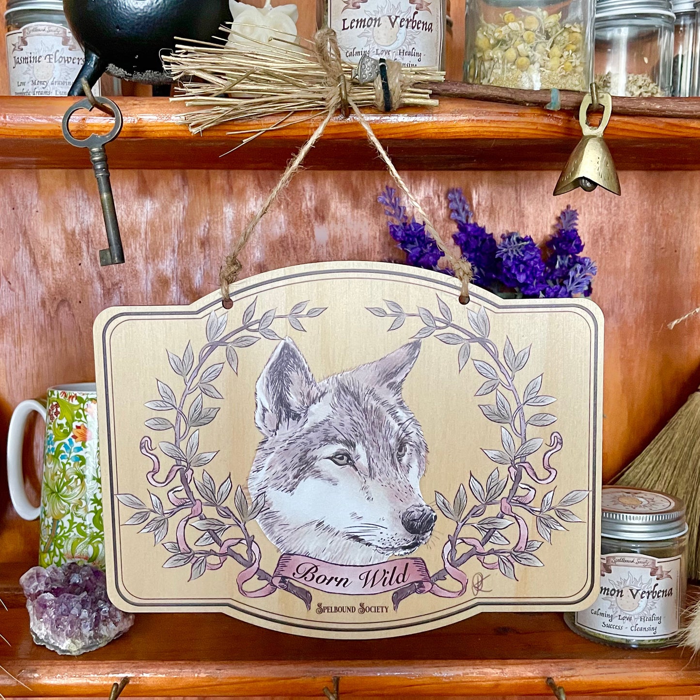 Wolf Wall Hanging Witch Aesthetic